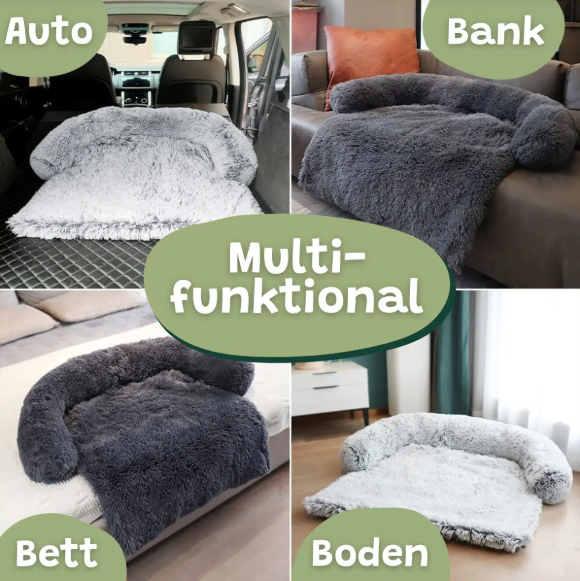 Funny Fuzzy - Flauschiges Hundebett für dein Sofa